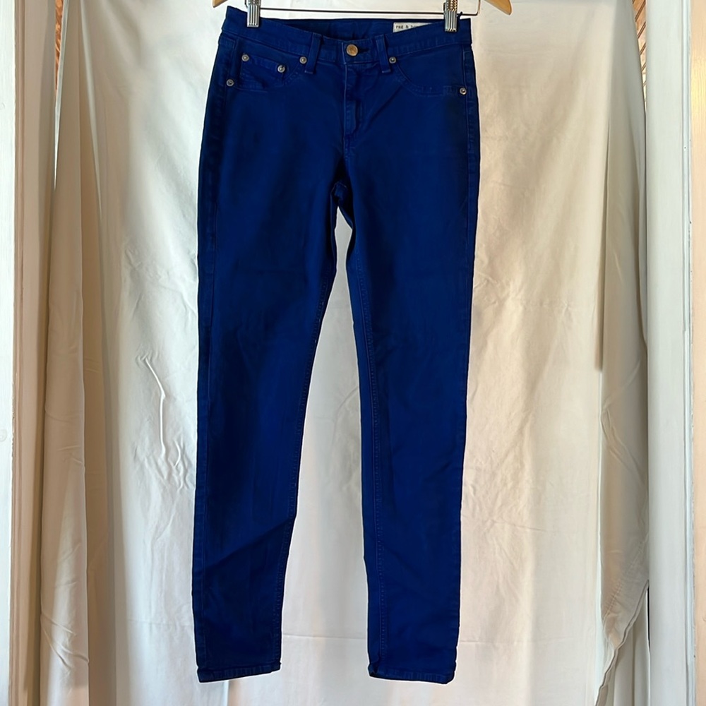 Federal Blue Rag and Bone Skinny Jeans with Stretch (legging)